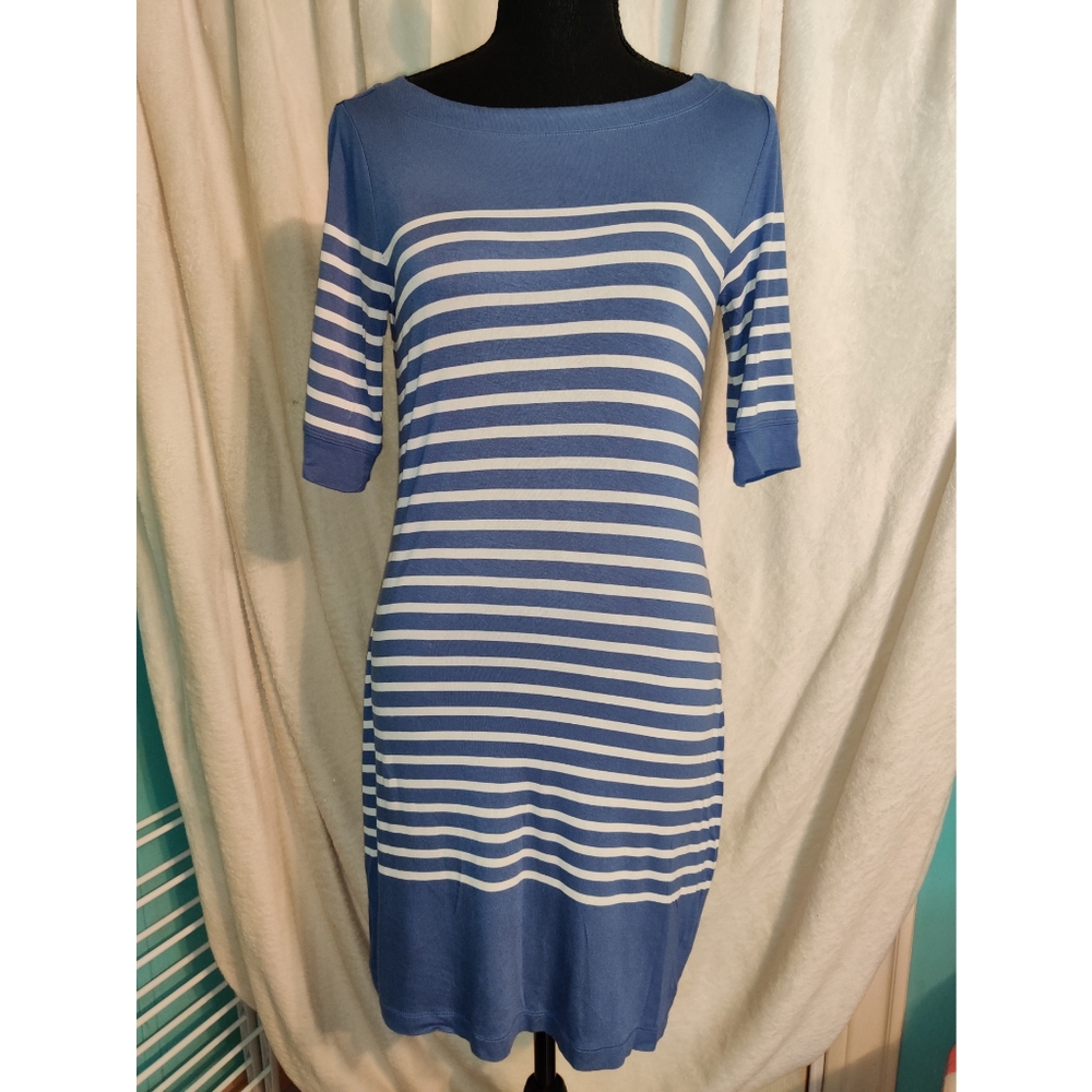 Blue stripe dress